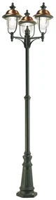 Lampione da giardino, Rustica H 244 cm, grigio, IP43 SOVIL
