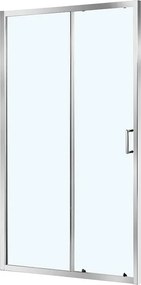 Porta doccia scorrevole L 138-142 cm x H 190 cm per nicchia in vetro trasparente SP. 6 mm, profilo lucido cromo, serie Zesk
