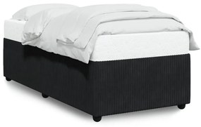 Giroletto Nero 90x200 Cm İn Velluto /