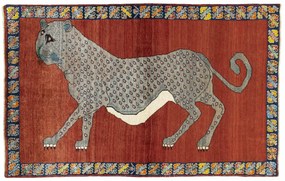 Gabbeh Tappeto persiano 130x210 Rosso (Iran) Annodato A Mano