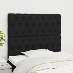 Testiere 2 Pz Nero 100 X 7 X 78/88 Cm İn Tessuto /