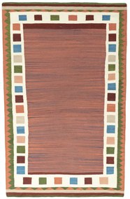 Kilim Tappeto persiano 200 x 130 Rosso (Iran) Tessuto A Mano