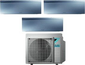Daikin - Climatizzatore Condizionatore Bluevolution Trial Split Inverter serie emura silver iii 7+7+9 con 3MXM68N R-32 Wi-Fi Integrato 7000+7000+9000