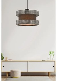 Lampadario a cavo HALO 1xE27/60W/230V marrone/grigio