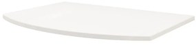Top per lavabo Vague BADEN HAUS L 69 x H 1.6 x P 51 cm bianco stratificato, verniciato