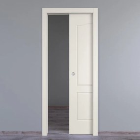 Porta interna scorrevole Empire in MDF colore bianco, L 70 x H 210 cm, apertura reversibile