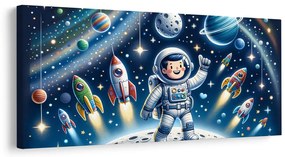 Quadro su tela – Avventura galattica per un piccolo eroe