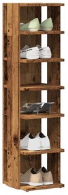 Scarpiere 2 Pz Legno Antico 28x27x102 Cm İn Legno Multistrato /