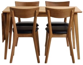 Tavolo da pranzo pieghevole in rovere naturale , 120 x 80 cm Filippa - Rowico