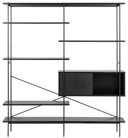 Libreria nera 172x188x27 cm Angus – Actona