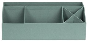 Organizer verde in cartone per cancelleria Elisa Canvas Paper Laminate – Bigso