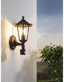 EGLO 22469 - Lampada con sensore LATERNA 4 1xE27/60W nero