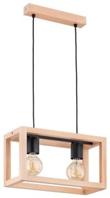 Lampadario a sospensione con filo PAKO 2xE27/15W/230V beige