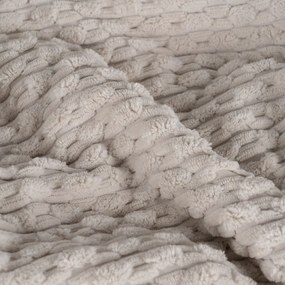 Copriletto beige con rivestimento trapuntato 230x260 cm – Ixia