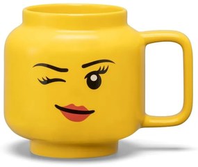 Tazza per bambini in ceramica gialla 530 ml Head - LEGO®