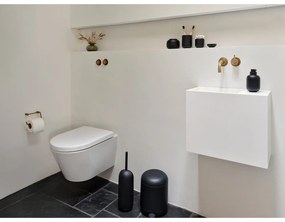 Dispenser per sapone nero in gres 300 ml Sensu – Zone