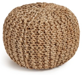 Kave Home - Pouf rotondo Doraldina 100% juta Ø 50 cm