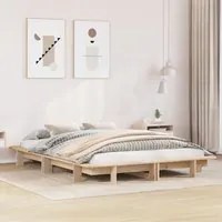 Letto senza Materasso 120x190 cm in Legno Massello di Pino 850677