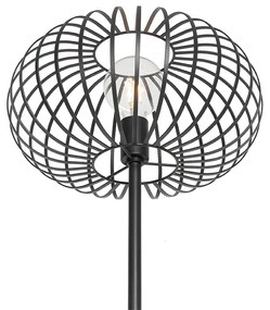 Lampada da terra di design nera - Johanna