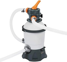 Bestway - Pompa Di Filtraggio a Sabbia Flowclear 58515, Portata 3028 l/h Per Piscine Fuori Terra, Bianco