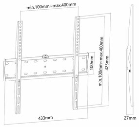 Supporto TV Neomounts FPMA-W300BLACK