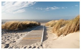 Fotomurale  Spiaggia del Mare del Nord, Langeoog  Colore Crema, Dimensioni e Misure 450x270