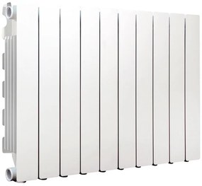 Radiatore acqua calda PRODIGE MODERN in alluminio, 10 elementi, interasse 500 mm, bianco