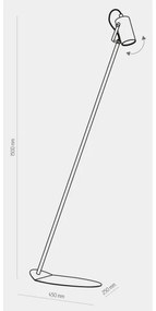 Lampada da terra REDO 1xGU10/10W/230V bianco