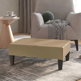 Poggiapiedi Cappuccino 78x56x32 Cm İn Similpelle /