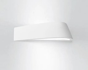 Sforzin illuminazione lampada da parete in gesso biemissione curvata sul lato delfi T223