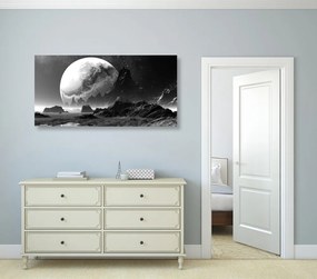 Stampa su tela – Paesaggio fantastico in bianco e nero