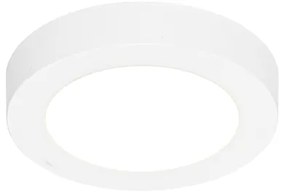 Set di 6 faretti da incasso o a plafone bianchi 14 cm con LED dimmerabile a 3 livelli con interruttore DIP - Trans