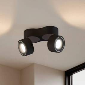 Arcchio Faretto da soffitto Rotari, 6,1W, a 2 luci, nero