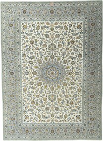 Kashan Tappeto 410 x 300 Beige (Iran) Annodato A Mano