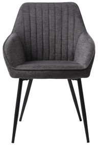 Sedia da pranzo grigio scuro Nolan - Unique Furniture