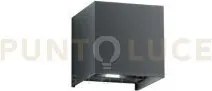 Applique biemissione led alfa antracite 10w 1200lm cct 3000k / 4000...