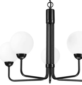 Lampadario a sospensione con catena TIFFY 5xG9/5W/230V nero