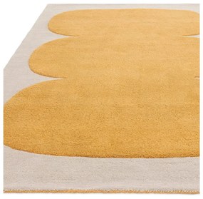 Tappeto in lana giallo ocra tessuto a mano 160x230 cm Canvas - Asiatic Carpets