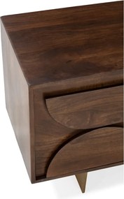 Mobile TV marrone in mango massiccio 145x55x40 cm Trisha – MOME