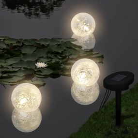 Set 3x Lampada Galleggiante Solare A Led Per Laghetto Piscina /