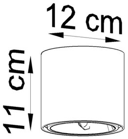 Sollux SL.0697 - Faretto TIUBE 1xGU10-AR111/10W/230V