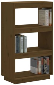 Libreria/Divisorio Miele 60x35x103 cm in Legno Massello di Pino