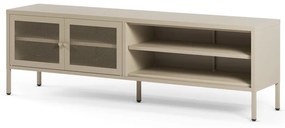 Mobile TV color crema in metallo 160x50x35 cm Fayna – Marckeric