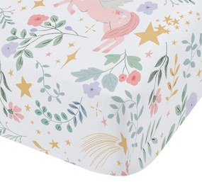 Lenzuolo con angoli per bambini per letto matrimoniale 135x190 cm Fairytale Unicorn – Catherine Lansfield