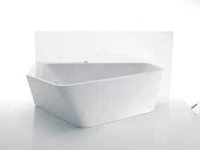 Vasca idromassaggio 190x140 angolare sinistra  Jet System con pannello e telaio in acrilico Bianco Paiova 5 760396000JS1000 Duravit