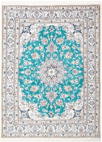 Nain Tappeto persiano 150x200 Verde (Iran) Annodato A Mano