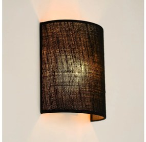 Brilagi - Applique SEMI 1xE27/15W/230V diametro 20 cm nero