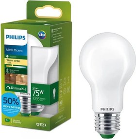 Lampadina LED dimmerabile Philips ULTRAEFFICIENT A60 E27/5,2W/230V 2700K