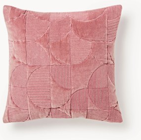 Copricuscino ricamato con motivo geometrico Verina