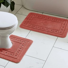 Set di tappetini per il bagno color terracotta 2 pz per WC 50x80 cm Armoni – Catherine Lansfield